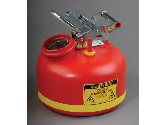 Safety Can for Liquid Disposal, S/S hardware, 2 gallon 