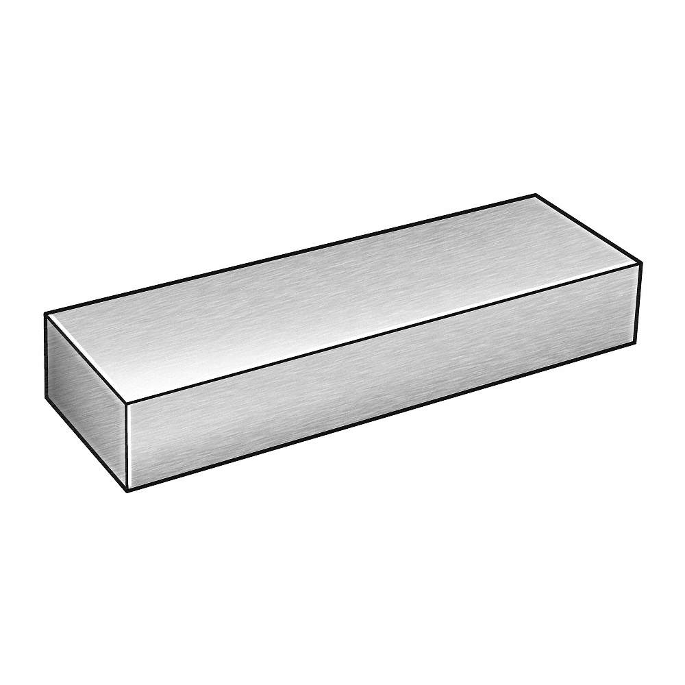Aluminum Flat Bar Stock, 0.125" Thickness, 4" x 72" W x