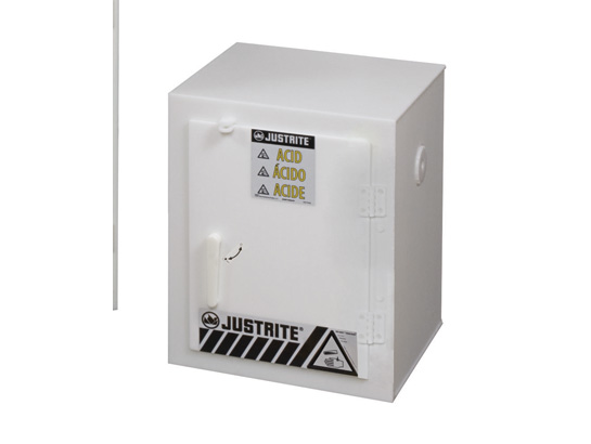 acid cabinet, Cap. six 2-1/2 liter bottles, 1 door, pol