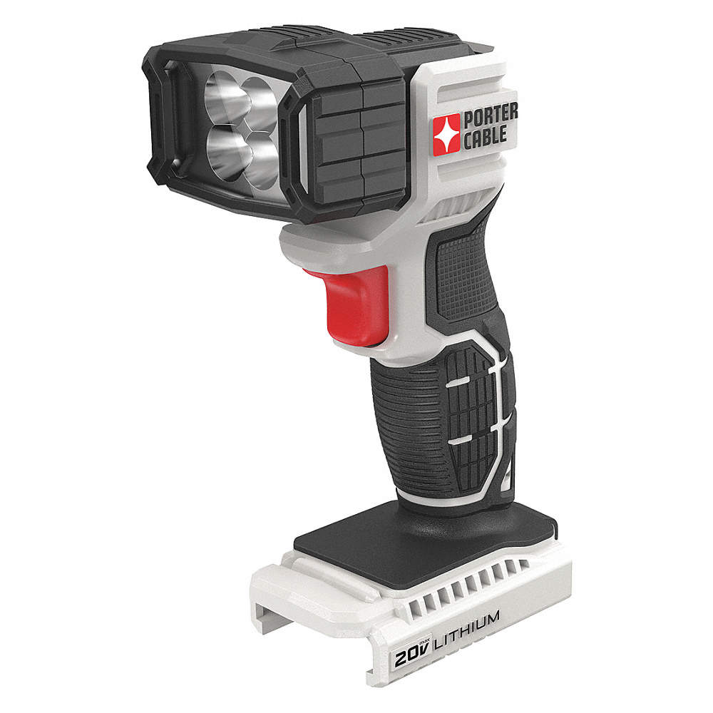 Cordless Flashlight, Black/Gray, LED