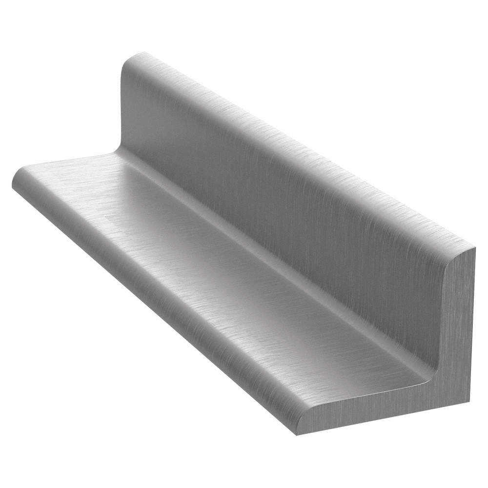 8 ft. 6061 Aluminum Angle Stock, 90° 1/8" Thick, 1" Le