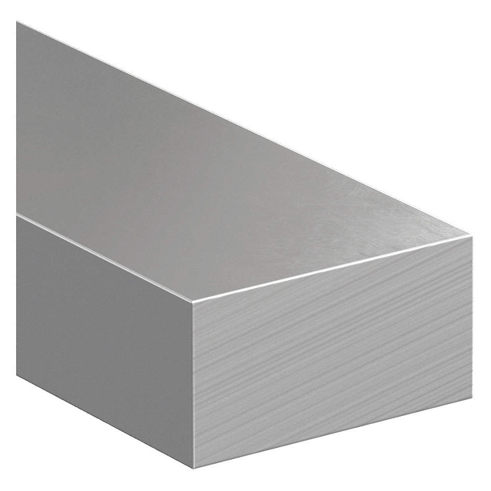 Aluminum Flat Bar Stock, 0.125" Thickness, 4" x 72" W x