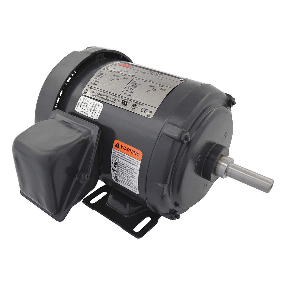 1/2 HP General Purpose Motor, 3-Phase, 1725 Nameplate R