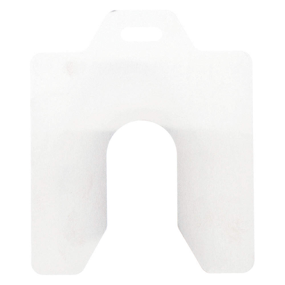 Stainless Steel Slotted Shim with Tab, 0.0750" Thicknes