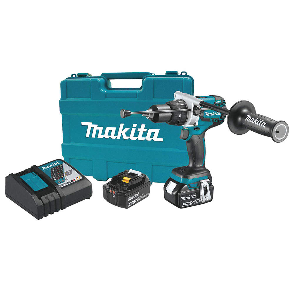 1/2" Cordless Hammer Drill/Driver Kit, 18.0 Voltage, Ba