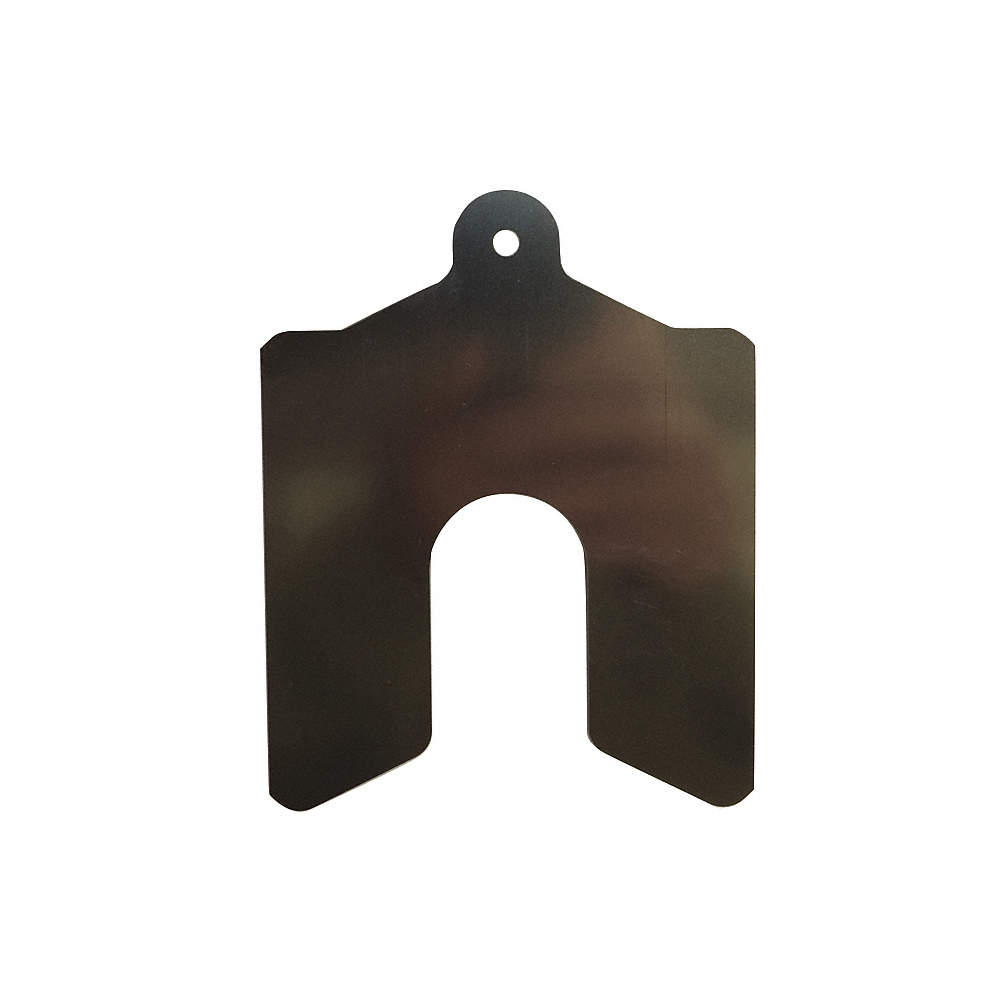 Stainless Steel Slotted Shim with Tab, 0.0200" Thicknes