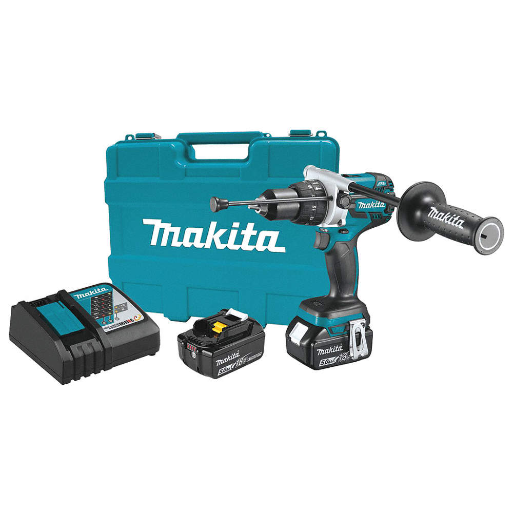 1/2" Cordless Hammer Drill/Driver Kit, 18.0 Voltage, Ba
