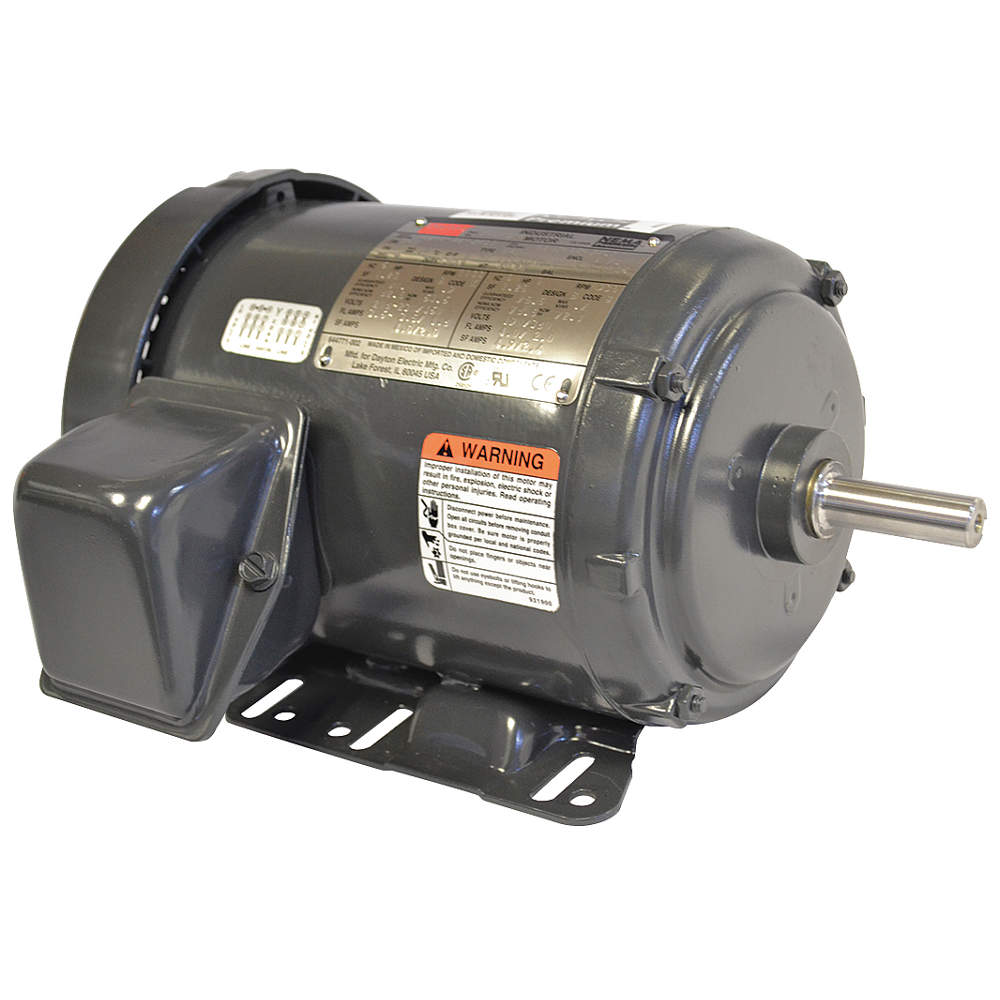 1 HP General Purpose Motor, 3-Phase, 1155 Nameplate RPM