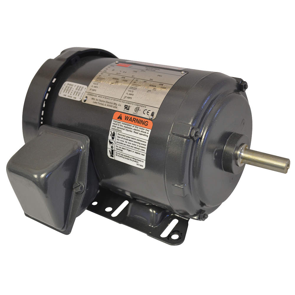 1-1/2 HP General Purpose Motor, 3-Phase, 3465 Nameplate