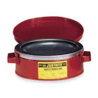 Galvanized Steel Bench Can, 1 qt. Capacity, 4-1/2" Dash