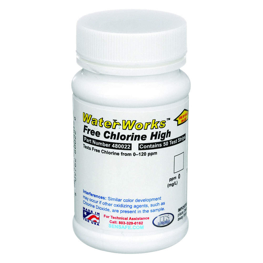 Test Strips 50 PK Testing Parameter: Free Chlorine Rang