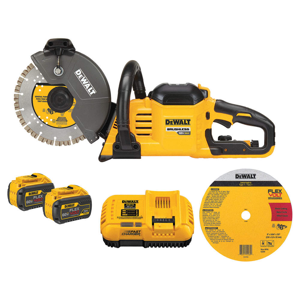 Concrete, Masonry, Wet/Dry, Concrete Saw, 9" Blade Dia.