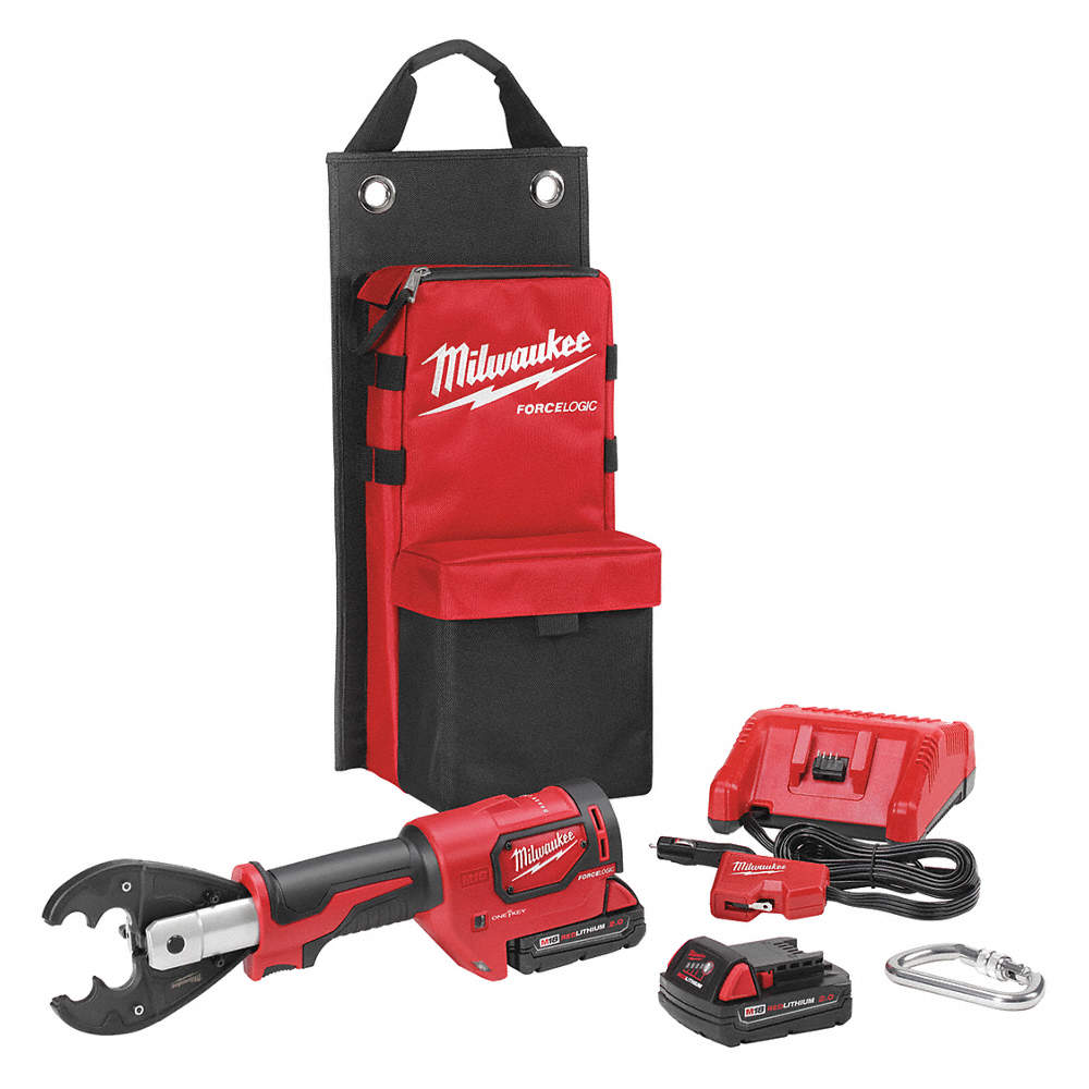 Scissor Head Cordless Crimping Tool Kit, Straight Grip,