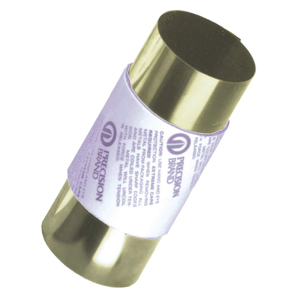 Brass Shim Stock Roll, 260 Grade, 0.0315" Thickness, ±