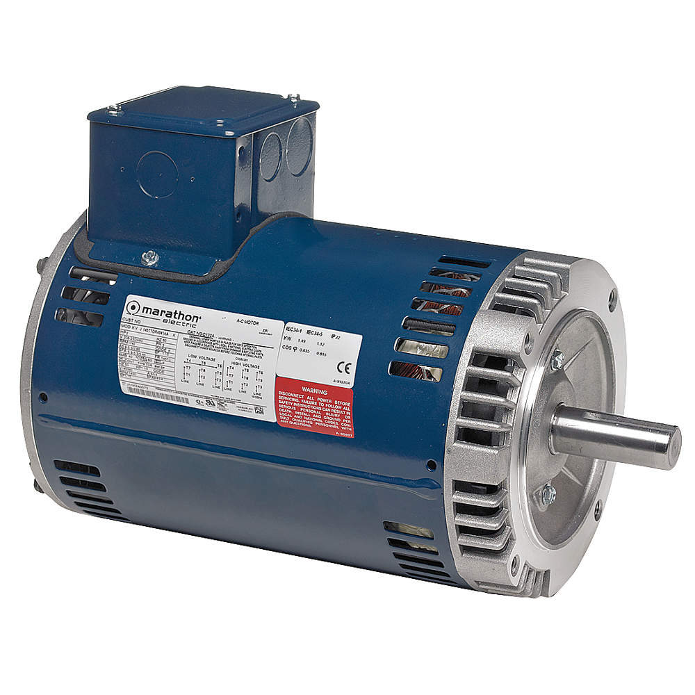 3 HP General Purpose Motor,3-Phase,3450 Nameplate RPM,V