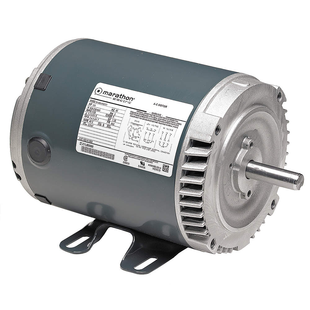 1 HP General Purpose Motor,3-Phase,1725 Nameplate RPM,V