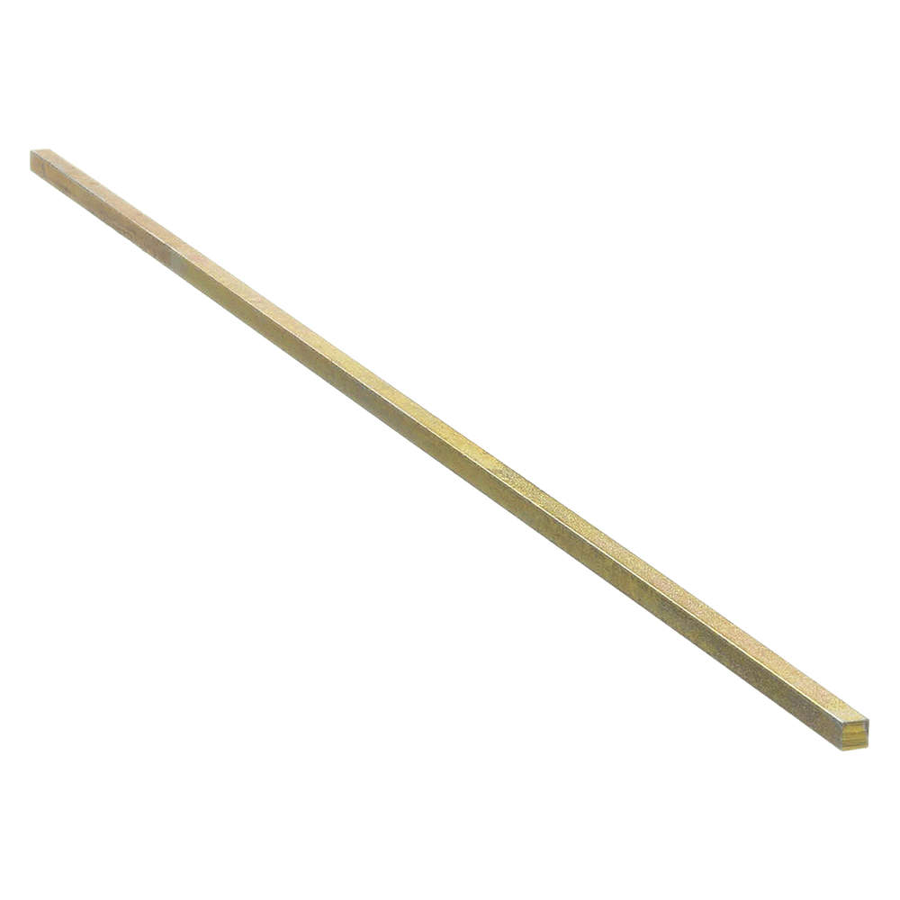 12" Medium Carbon Steel Undersized Key Stock with Zinc 
