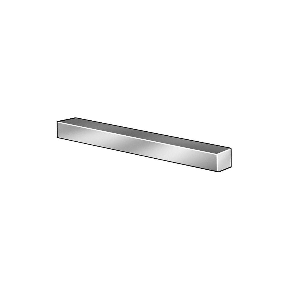 12" Low Carbon Steel Oversized Key Stock with Zinc Fini
