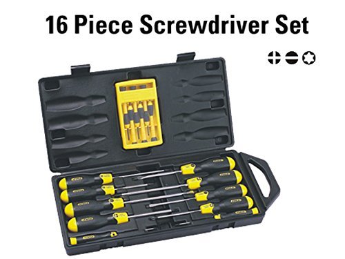 Stanley 16 Pcs Cushion Grip Screwdriver Set