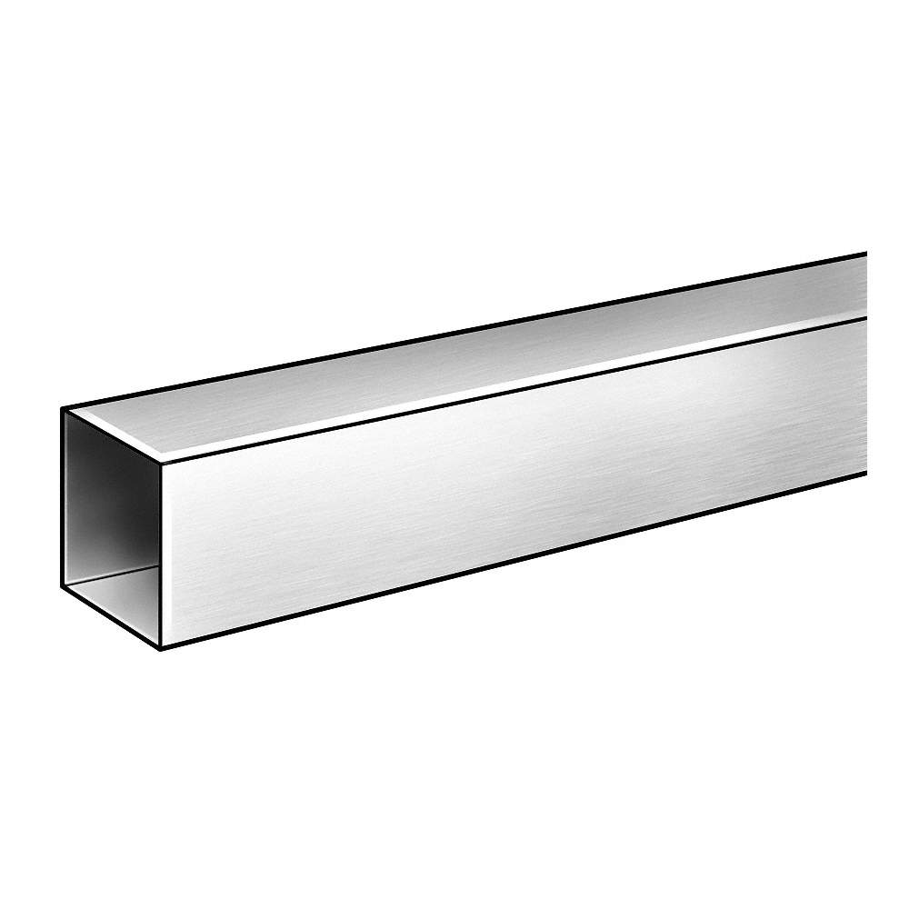 Square Tube, 6063AL, 1 In Inside Sq, 6 ft