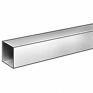 Square Tube, 6063AL, 1/2 In Inside Sq, 3 ft