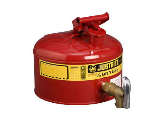 Type I Shelf Safety Can, 2.5 gallon, bottom 08902 fauce