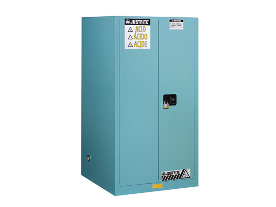 ChemCor Corrosives/Acids Safety Cabinet, 2 self-close d