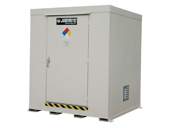 Non-Combustible Outdoor Safety Locker, 9-Drum