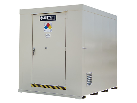 Non-Combustible Outdoor Safety Locker, 12-Drum