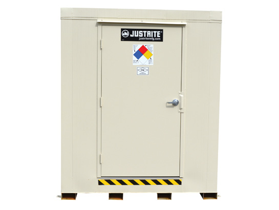 2-hour Fire-rated Outdoor Safety Locker, 12-Drum, Explo