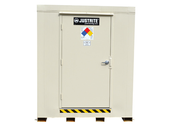 4-hour Fire-rated Outdoor Safety Locker, 16-Drum, Explo