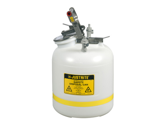 Quick-Disconnect Disposal Safety Can, polypropylene fit
