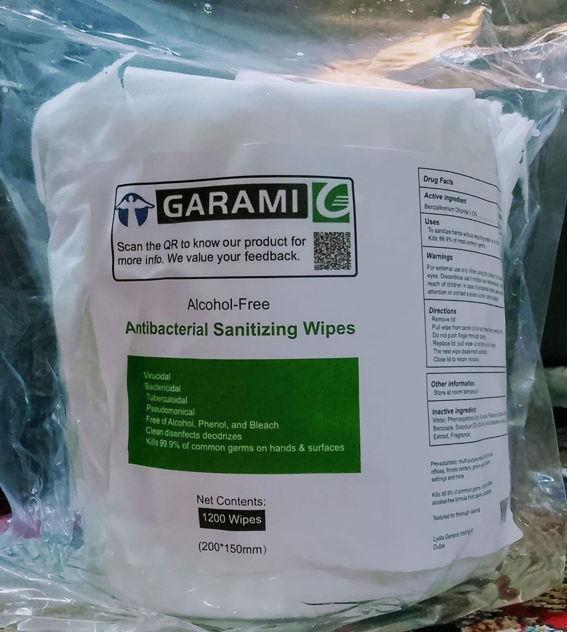 GARAMI Disinfecting Wipes Fresh Scent, Multi-Surface Bl